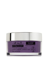 ibd Dip & Sculpt Powder in Sweet Sanctuary, a rich dusty violet shade infused with calm, spa-inspired color.