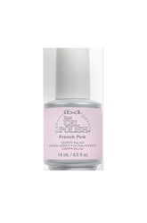 Front-facing of 0.5 ounce white and green bottle of ibd Just Gel Polish in French Pink color variant