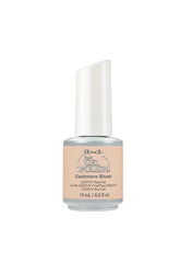IBD Just Gel Polish in Cashmere Blush – a creamy beige nude gel polish offering a soft, elegant finish for everyday wear.
