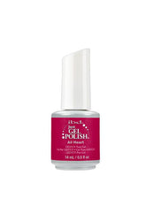 IBD Just Gel Polish in All Heart, a glittery ruby red gel polish perfect for adding sparkle and depth to your manicure.