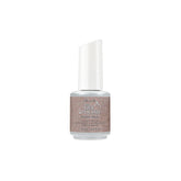IBD Just Gel Polish in Rustic River, a shimmering taupe LED/UV gel polish with soft bronze sparkle for refined glamour.