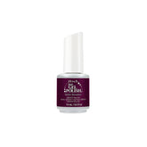 IBD Just Gel Polish Bella Boudoir – rich burgundy-purple shimmer gel polish with LED/UV pure gel formula.