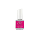 IBD Just Gel Polish in Vespas & Siestas, a bright fuchsia gel polish ideal for statement-making nails.