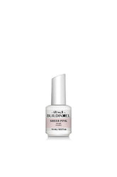 IBD Building Gel in Sheer Pink, a soft translucent builder gel ideal for natural nail overlays and enhancements.
