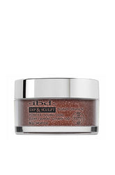 bottle of ibd Dip & Sculpt Summer Cinnamon metallic shimmer brown nail powder