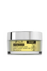 Front view of a 2 ounce clear glass container of ibd Dip & Sculpt Hot Rocco with printed product lablel