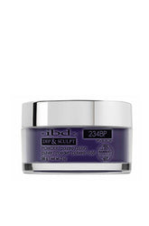 Front view of a 2 ounce glass container of ibd Dip & Sculpt Pixie Pop with metallic silver cap & product label