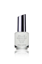 IBD Advanced Wear Pro Lacquer Whipped Cream, an opaque white, ideal for French tips or a clean, minimalist manicure look.