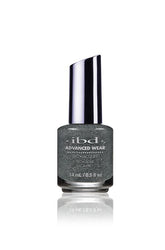 IBD Advanced Wear Pro Lacquer in Silver Lites, a shimmery charcoal gray, perfect for bold, edgy manicures with a sparkling finish.