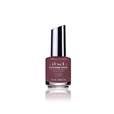 IBD Advanced Wear Pro Lacquer in Smokey Plum, a moody mauve-brown nail polish perfect for sophisticated, earthy nail looks.