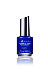 IBD Blue Haven Nail Polish Bottle, a vibrant cobalt blue shade with a smooth, glossy finish.
