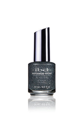 ibd Advanced Wear Polar Sky Pro Lacquer - a dark silver glitter shade for a bold, festive manicure.