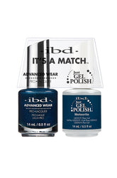 IBD It's A Match gel and lacquer duo in Meteorite, a dark spacey teal loaded with starry shimmer for celestial glam.