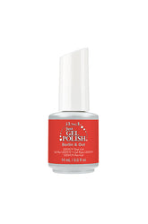 0.5 ounce bottle of Just Gel Polish Berlin & Out with printed color combination its packaging