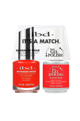 Frontal view of 1 pack ibd Advanced Wear Color with Sunset Strip Just Gel Polish in 0.5-ounce bottle with label text