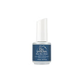 IBD Just Gel Polish in Blue Me a Beso, a Dusty denim-blue gel polish with a smooth cream finish, ideal for cool, modern manicures.