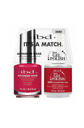 Frontal view of ibd Advanced Wear Color Duo with Just Gel Polish in Concealed With a Kiss variation on its 0.5-ounce bottle