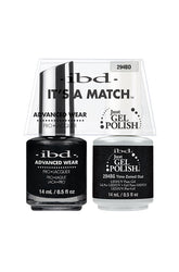 Frontal view of ibd Advanced Wear Color Duo with Just Gel Polish in Time Zoned Out variation on its 0.5-ounce bottle