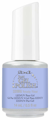 ibd Just Gel Polish - Totally Tiled LED/UV Gel - Light blue pure gel polish with high shine and long-lasting wear, compatible with LED and UV curing.