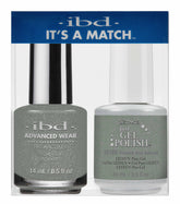 ibd It’s a Match Gel and Lacquer Duo - Floored and Adored - Matching pro lacquer and LED/UV gel polish set in a shimmering gray shade for long-lasting wear.