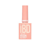 IBD Beige Bloom Rubber Gel in a blush beige bottle, ideal for soft, romantic nail designs.