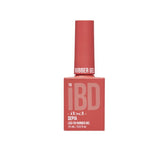 IBD Rubber Gel in Sepia, a warm terracotta-red gel polish perfect for bold, earthy manicures.