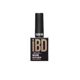 ibd Flash Gel Solstice in 15mL bottle, LED/UV flash gel polish in a bronze glitter shade for holographic, light-reflective nails.