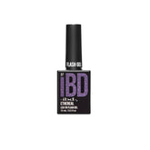 ibd Flash Gel Ethereal in 15mL bottle, LED/UV gel polish in a soft lavender glitter shade with shimmer finish.