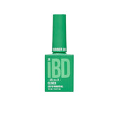 IBD Clover Rubber Gel in a vibrant green bottle, perfect for earthy, botanical nail designs.