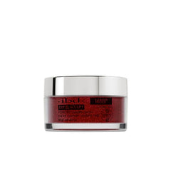 ibd Dip & Sculpt Powder in Cosmic Red, a bold crimson glitter nail powder that adds fierce sparkle to your mani.