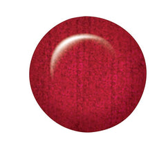 ibd Dip & Sculpt Brandy Wine swatch, a red glitter shade packed with shimmer and multidimensional shine.