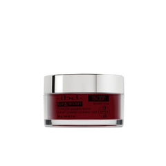 ibd Dip & Sculpt Powder in Brandy Wine, a ruby red glitter nail powder with dazzling sparkle and intense depth.