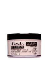 ibd Dip & Sculpt Cover Pink in 4-ounce labelled transparent glass jar with black lid cover 