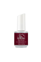 IBD Just Gel Polish Maui Sunset gel polish in a romantic plum-berry shimmer, reminiscent of glowing Hawaiian evenings.