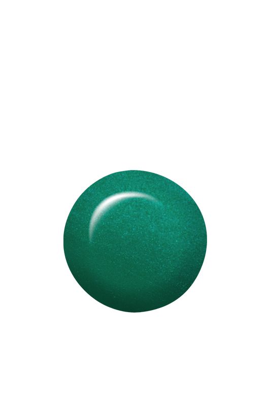 IBD Just Gel Polish Turtle Bay swatch captures bold teal-green shimmer with fine pearl accents, ideal for beachy, radiant nails.