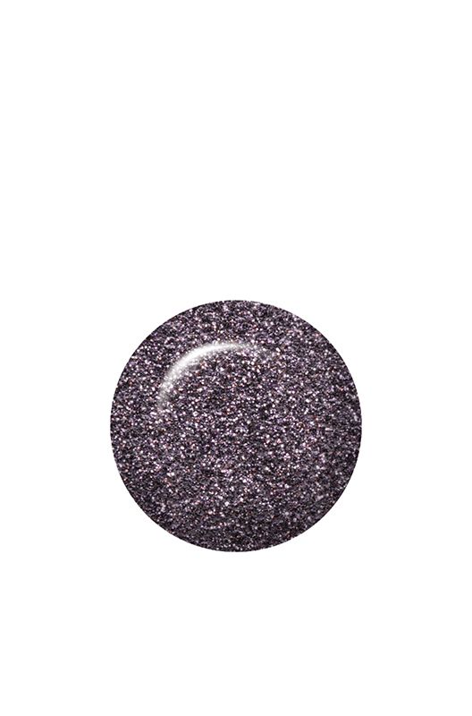 Swatch of IBD Just Gel Polish Aphrodite, a deep silver violet glitter with multidimensional sparkle.