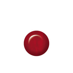 Swatch of IBD Just Gel Polish Enthralled, a vivid scarlet crème with a smooth, glossy red finish.