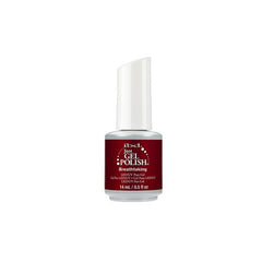 IBD Just Gel Polish Breathtaking, a classic deep red gel polish for timeless and confident nail looks.