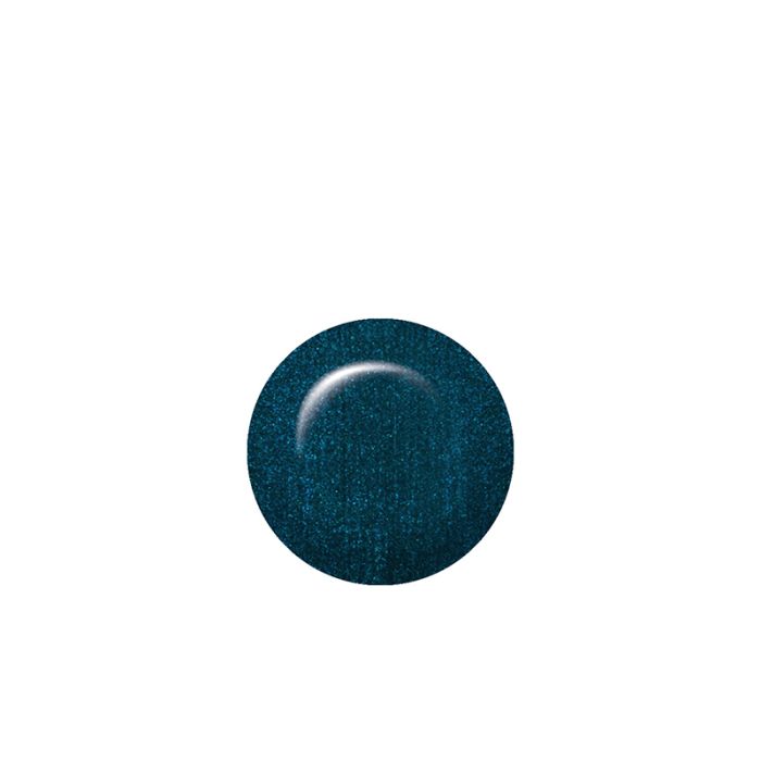 Swatch of IBD Just Gel Polish Meteorite featuring rich teal tones with subtle shimmer for a celestial vibe.
