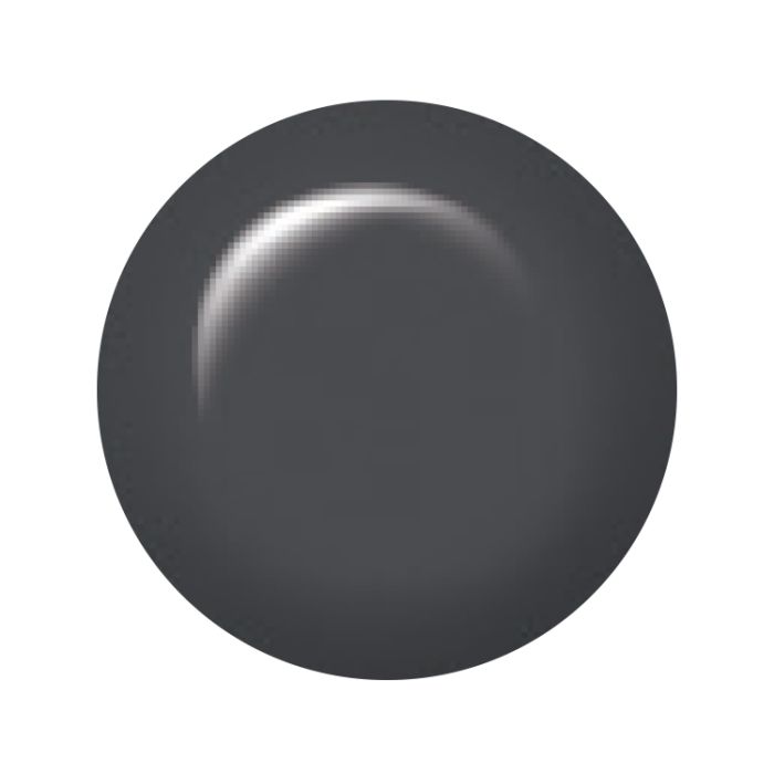 Swatch of IBD Just Gel Polish Viking Winter in an intense matte charcoal gray with a smooth finish.