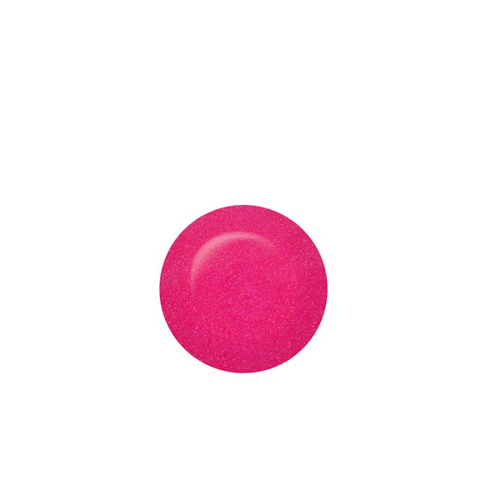IBD Ingenue swatch, a bright fuchsia shimmer with micro-glitter for a dazzling finish.