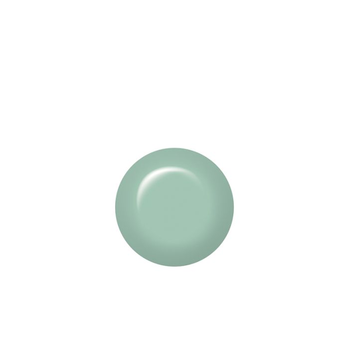 IBD Hot Springs swatch, a cool pale green cream that evokes refreshing mineral water.