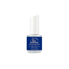 IBD Just Gel Polish in Heart of the Ocean, a true cobalt blue gel that delivers bold color and long-lasting shine.