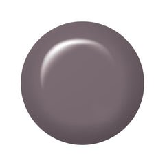 Swatch of IBD Patchwork – dusty purple-grey gel polish with a smooth cream texture and subtle elegance.