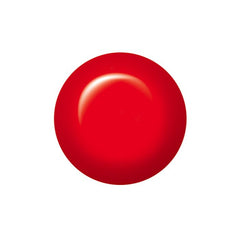 Swatch of IBD Eye-Poppie – bright poppy red gel polish with a high-shine cream finish and vivid pigment.
