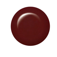 Swatch of IBD Dare to be Decadent – deep cocoa-red gel polish with a bold, glossy cream finish.