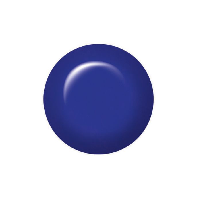 Swatch of IBD Bardot Indigo – striking indigo gel polish with a smooth, opaque cream finish and high gloss.