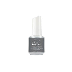 ibd Just Gel Polish Head in the Clouds, a dreamy gray with shimmer, perfect for a soft, ethereal gel manicure.