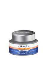 Front view of a 0.5 ounce container of ibd UV Xtreme White Builder Gel