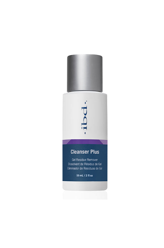 ibd Cleanser Plus 2oz, removes gel residue for a flawless finish. Essential for professional nail prep and finishing.